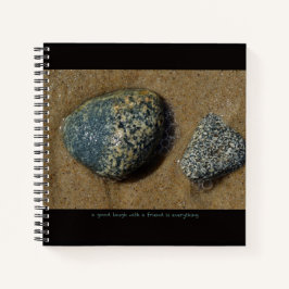 Inspirerend tekst en foto.  notitieboek