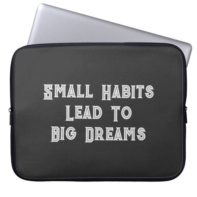 Inspirerend tekst Quote Mannen Laptop Sleeve (Voorkant)