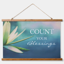 Inspirerend Tel je zegeningen Muur Hangend Wandkleed
