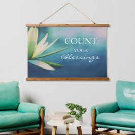 Inspirerend Tel je zegeningen Muur Hangend Wandkleed
