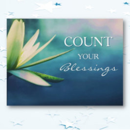 Inspirerend Tel je zegeningen Muur poster