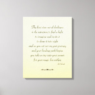 Inspirerend terugwinningscanvas canvas afdruk