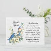 Inspirerend The Lord Bless You, nummers 6:24-26 Bedankkaart (Staand voorkant)