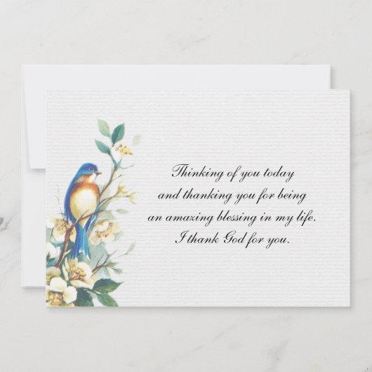 Inspirerend The Lord Bless You, nummers 6:24-26 Bedankkaart (Achterkant)