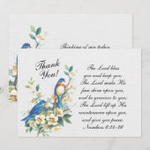 Inspirerend The Lord Bless You, nummers 6:24-26 Bedankkaart (Voorkant / Achterkant)