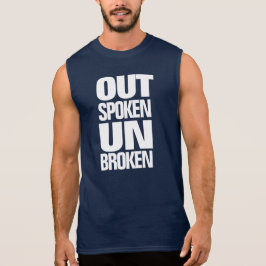 Inspirerend thema opengesproken, niet gebroken t-shirt