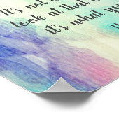 inspirerend Thoreau citaat waterverf abstract Poster (Hoek)