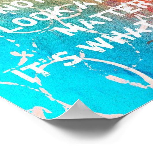 inspirerend Thoreau citeert poster abstracte kunst (Hoek)