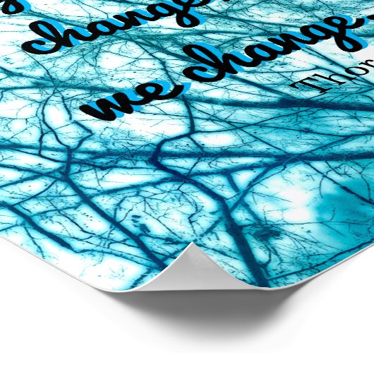 inspirerend Thoreau citeert poster over natuur kun (Hoek)