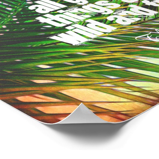 inspirerend Thoreau citeert poster wild en vrij (Hoek)