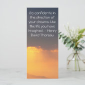 Inspirerend Thoreau-prijsopgave (Staand voorkant)