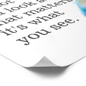 inspirerend Thoreau quote waterverf vether Poster (Hoek)