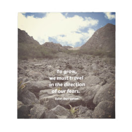 inspirerend tijdschrift, "Om te groeien. ..." Notitieblok