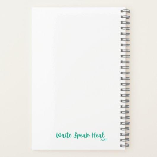 inspirerend tijdschrift, "Om te groeien. ..." Notitieboek (Achterkant)