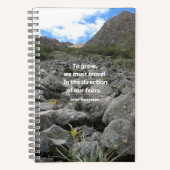 inspirerend tijdschrift, "Om te groeien. ..." Notitieboek (Voorkant)