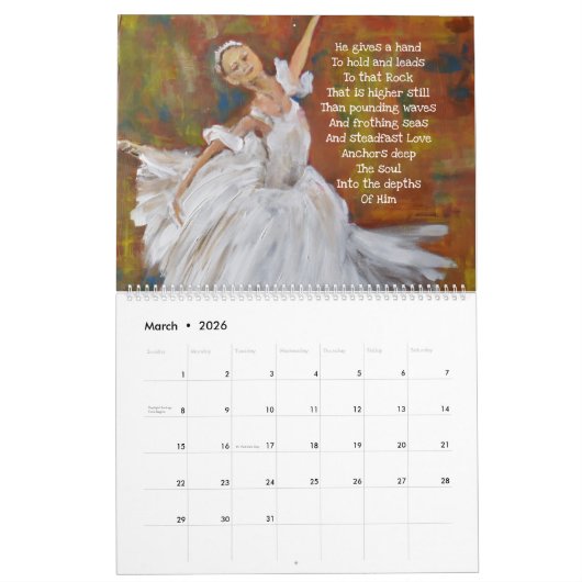 Inspirerend toewijding kalender (Mar 2026)