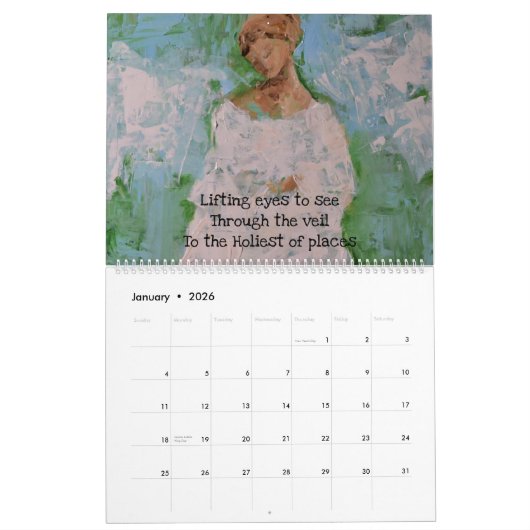 Inspirerend toewijding kalender (Jan 2026)