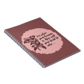 Inspirerend Treasure Quote Pink Mauve Notitieboek (Rechterzijde)