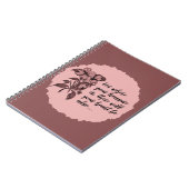 Inspirerend Treasure Quote Pink Mauve Notitieboek (Linkerzijde)