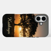 Inspirerend Tree Sunset Silhouette Hope Gift Case-Mate iPhone Case (Achterkant (horizontaal))