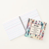 Inspirerend Tribal Feather Spiral Notitieboek (Binnen)