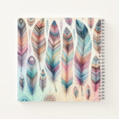 Inspirerend Tribal Feather Spiral Notitieboek (Achterkant)
