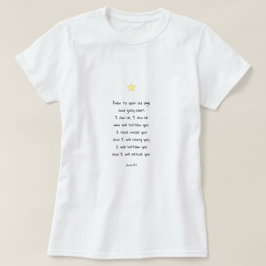 Inspirerend troostende bijbelcitaat t-shirt