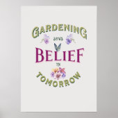  Inspirerend Tuin Citaat Poster (Voorkant)