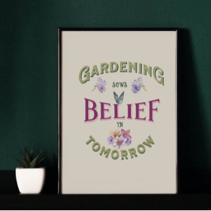 Inspirerend Tuin Citaat Poster