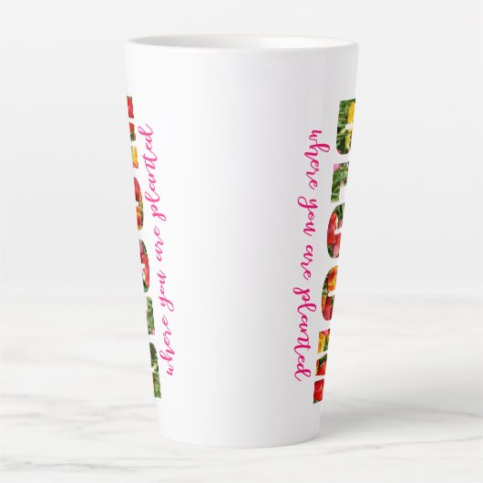 Inspirerend Tulip Latte Mok (Voorkant)