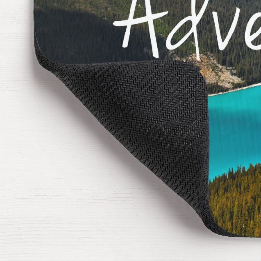 Inspirerend Typografie Adventure wacht op Muismat (Hoek)