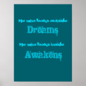 Inspirerend Typografie Awakend Quote Poster (Voorkant)