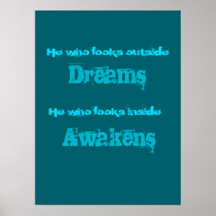Inspirerend Typografie Awakend Quote Poster