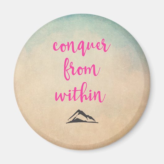 Inspirerend Typografie Citaat bij Bepaling Magneet (Voorkant)