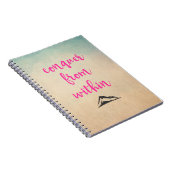 Inspirerend Typografie Citaat bij Bepaling Notitieboek (Rechterzijde)