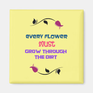 Inspirerend Typografie Citaat met de Vloertekening Magneet