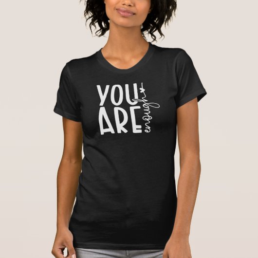Inspirerend Typografie Eenvoudig Je bent genoeg T-shirt (Voorkant)