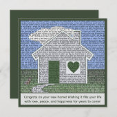 Inspirerend typografie en felicitaties voor een ni (Voorkant / Achterkant)