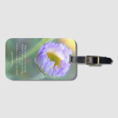 Inspirerend Typografie Floral Macro Foto Bagagelabel (Voorkant (horizontaal))