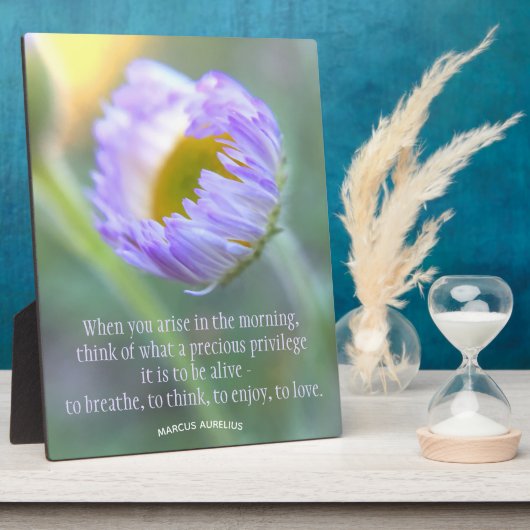 Inspirerend Typografie Floral Macro Foto Fotoplaat (Zijkant)