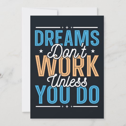 Inspirerend typografie ontwerp kaart (Voorkant)