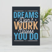 Inspirerend typografie ontwerp kaart (Staand voorkant)