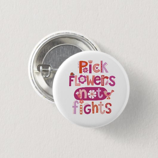Inspirerend typografie Quote Ronde Button 3,2 Cm (Voorkant /achterkant)