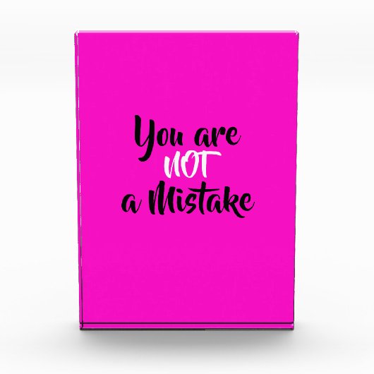 Inspirerend U bent geen Mistaking Quote Fotoblokken (Voorkant)