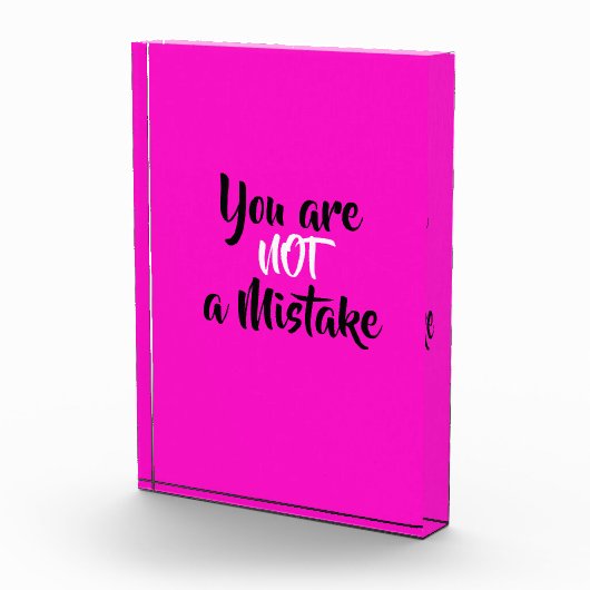 Inspirerend U bent geen Mistaking Quote Fotoblokken (Rechts)