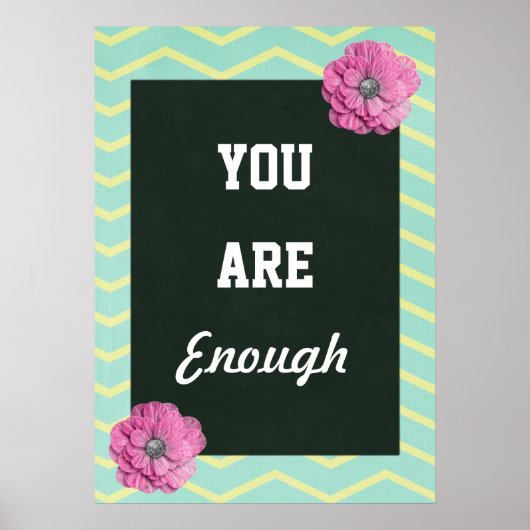 Inspirerend U bent genoeg Poster (Voorkant)