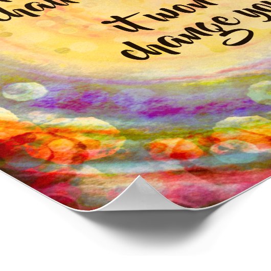 Inspirerend "Uitdaging u" Poster (Hoek)