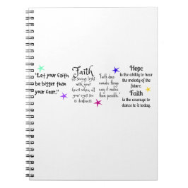 Inspirerend uitspraken over geloof en hoop notitieboek