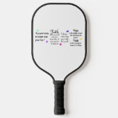 Inspirerend uitspraken over geloof en hoop pickleball paddle (Voorkant)