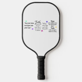 Inspirerend uitspraken over geloof en hoop pickleball paddle